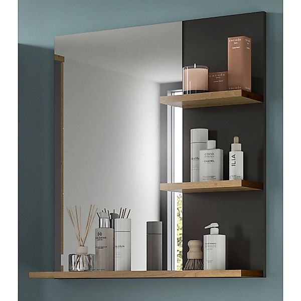 Inn.Furn Badezimmer Spiegel in Eiche und Grau 63 cm Cooper günstig online kaufen