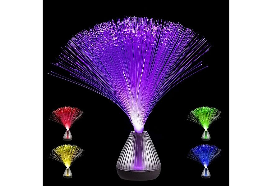 SATISFIRE LED Dekolicht LED Glasfaserlampe FIBER PUNK Fiberglaslampe LED Fa günstig online kaufen