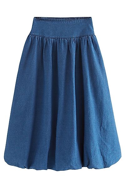 Next Midirock Denim-Puffballrock in Midilänge (1-tlg) günstig online kaufen