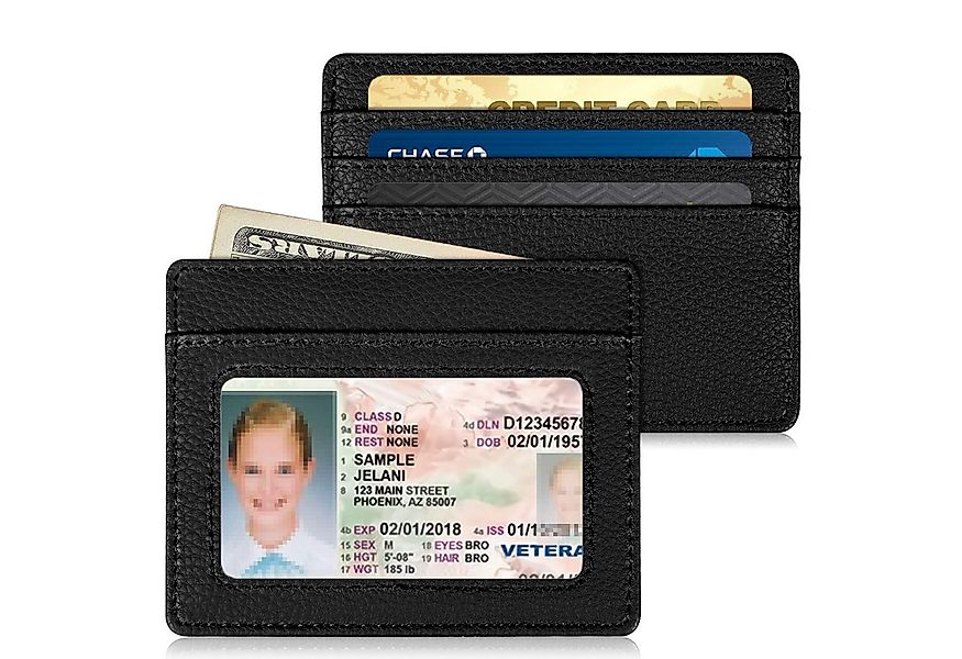 Fintie Mini Geldbörse Flache Kartenetui Ausweishülle, Premium Kunstleder RF günstig online kaufen