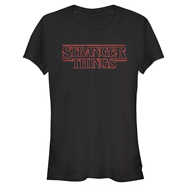 Netflix - Stranger Things - Logo Stranger Neon - Frauen T-Shirt günstig online kaufen