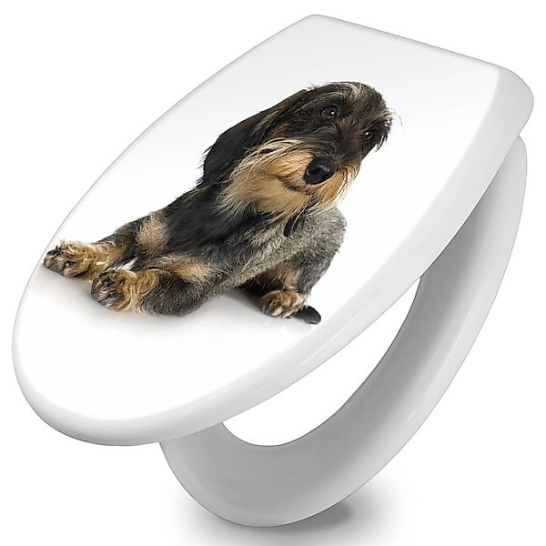 banjado WC-Sitz mit Absenkautomatik Motiv Dackel (umweltfreundliches Materi günstig online kaufen