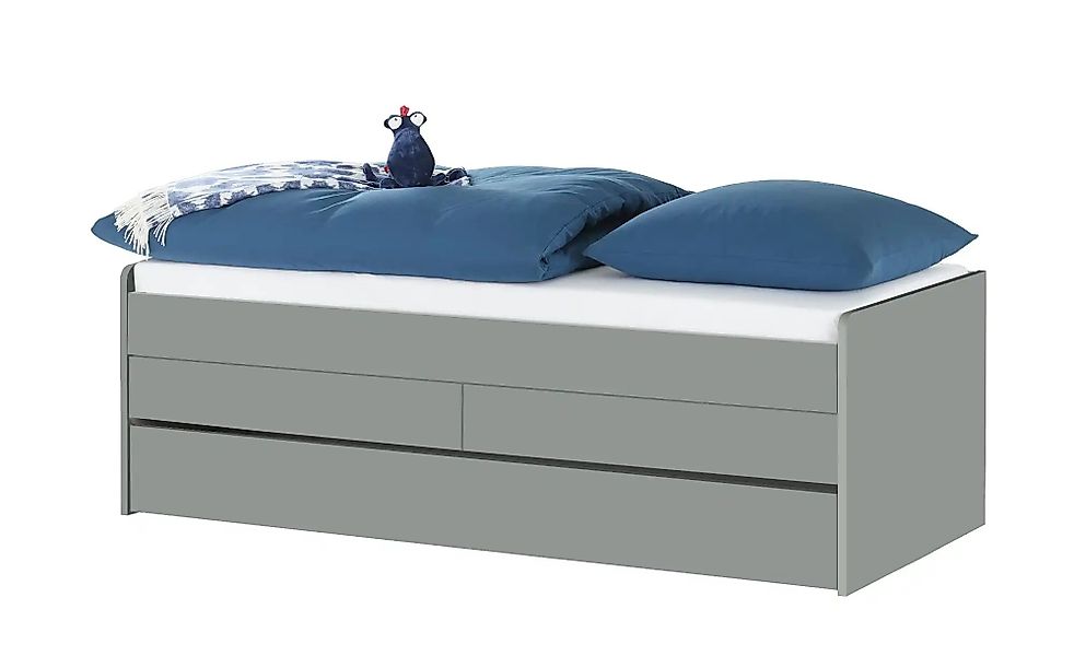 Duobett mit Stauraum  Grow Up ¦ grau ¦ Maße (cm): B: 97 H: 66 Betten > Bett günstig online kaufen