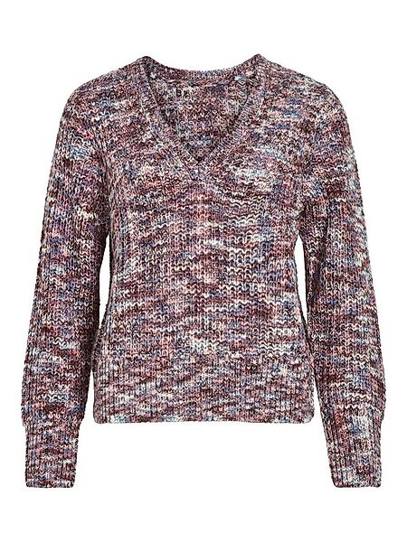 Vila Strickpullover Grobstrick-Design mit gemütlichem V-Ausschnitt VIDIRMA günstig online kaufen