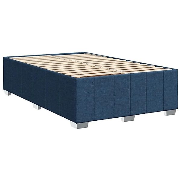 vidaXL Bettgestell ohne Matratze Blau 120x190 cm Stoff 3284824 günstig online kaufen