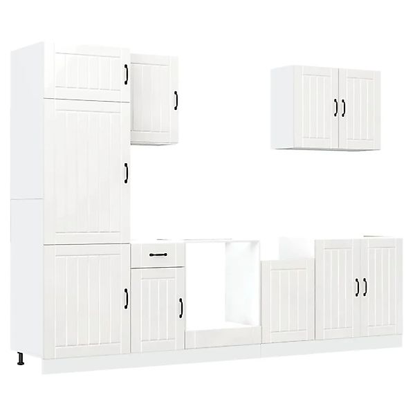 vidaXL 7 Tlg Küchenschrank-Set Lucca Weiß Holzwerkstoff 3314771 günstig online kaufen