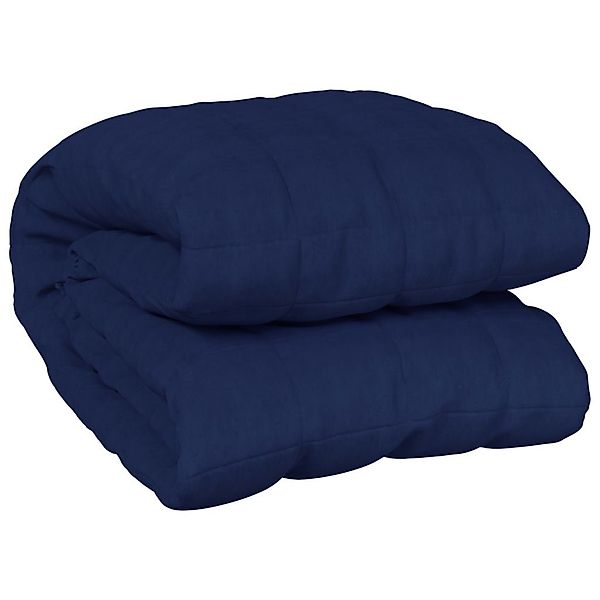 vidaXL Bettüberwurf Gewichtsdecke Blau 122x183 cm günstig online kaufen