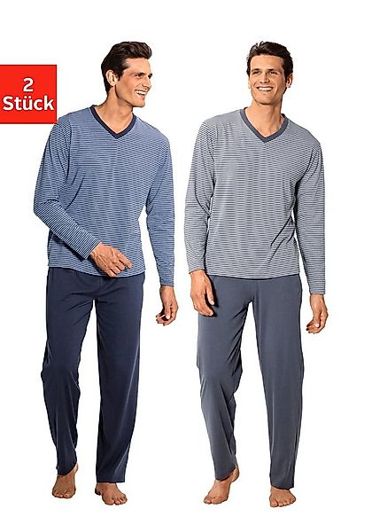 le jogger Pyjama Packung, 2 Stück, 4 tlg. in langer Form günstig online kaufen