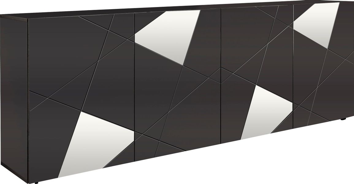 INOSIGN Sideboard "Vittoria, Breite 241 cm, 4 Türen" Fronten mit Siebdruck günstig online kaufen