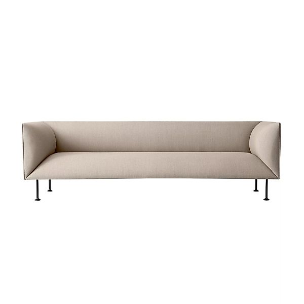 Menu - Godot 3-Sitzer Sofa - beige/Stoff Kvadrat Remix2 233/BxHxT 224.3x65. günstig online kaufen