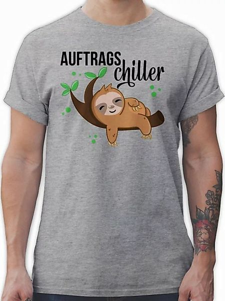 Shirtracer T-Shirt Auftragschiller mit Faultier schwarz Tiere Zubehör günstig online kaufen