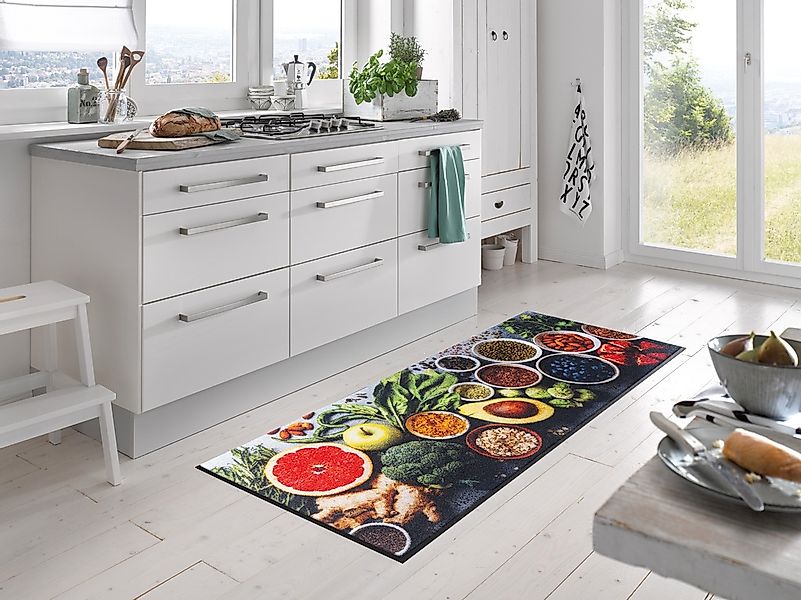 wash+dry by Kleen-Tex Teppich »Food Selection«, rechteckig, 7 mm Höhe günstig online kaufen