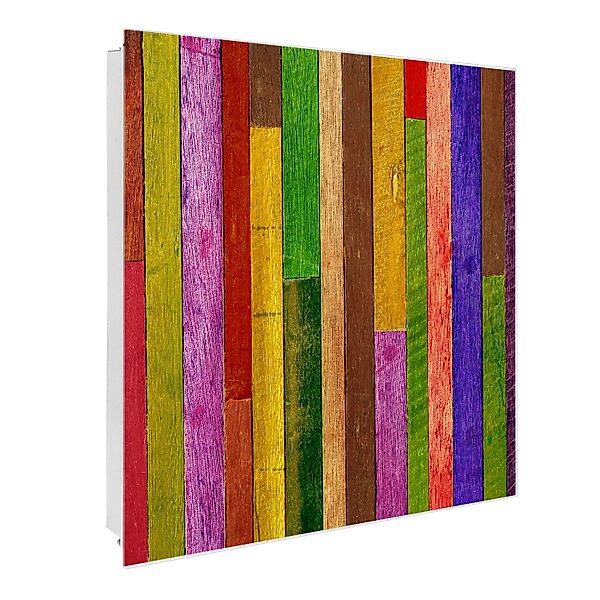 banjado Schlüsselkasten Glas Holz Collage Bunt günstig online kaufen