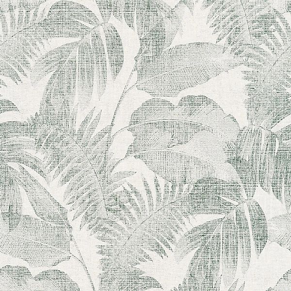 PROFHOME 373964-GU Natur Tapete Floral Matt Grün Creme Beige 0,53 m x 10,05 günstig online kaufen