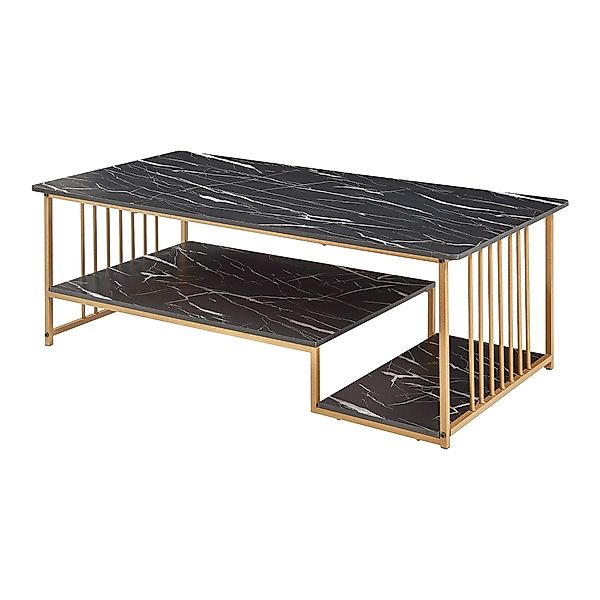 en.casa Couchtisch, »Klibro« 120x60x42 cm Marmoroptik, günstig online kaufen