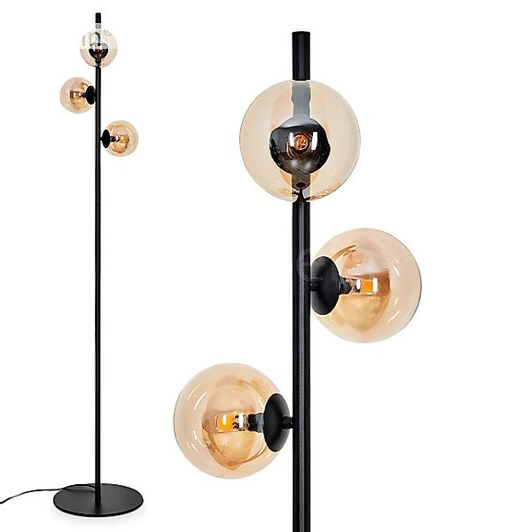 hofstein Stehlampe moderne Stehlampe aus Metall/Glas günstig online kaufen
