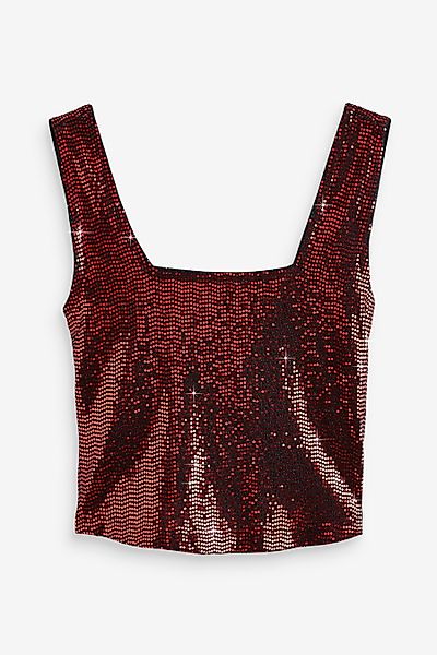 Next Crop-Top Top mit Pailletten (1-tlg) günstig online kaufen