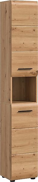 welltime Stauraumschrank 1 Stk. tlg. Florenz, Badschrank hoch, Artisan Oak günstig online kaufen