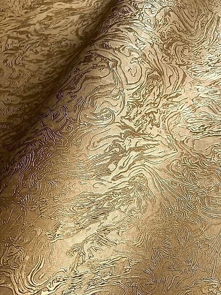 Newroom Vliestapete, Gold Tapete Modern Muster - Mustertapete Glamour Beige günstig online kaufen