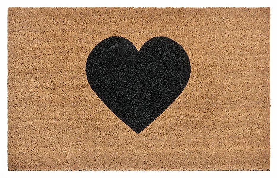 HANSE Home Fußmatte »Mix Mats Kokos Heart, Türmatte«, rechteckig, 15 mm Höh günstig online kaufen