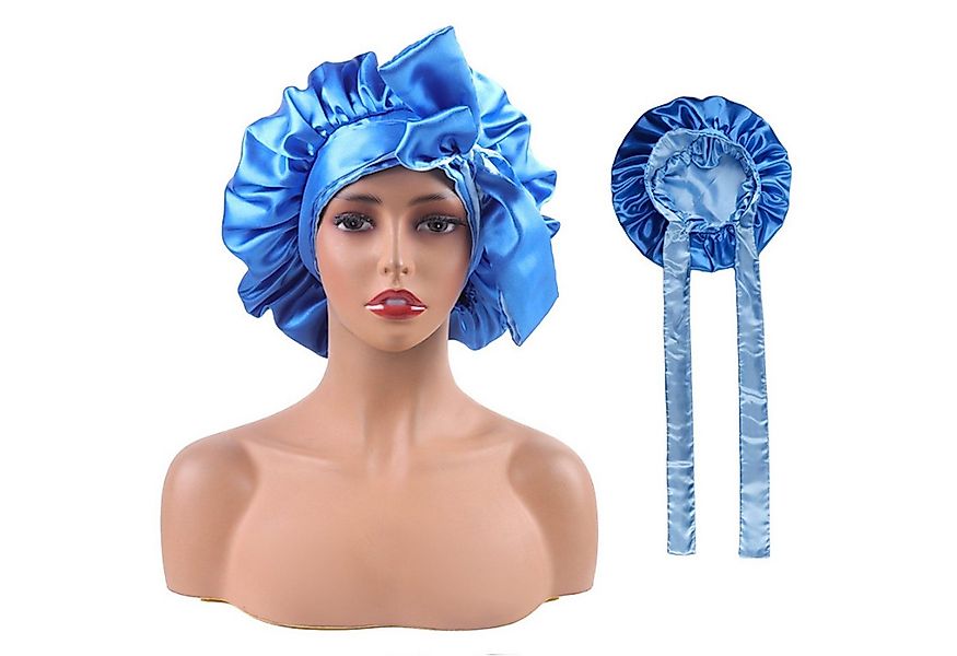 KINSI Stirnband Satin-Schlafhaube mit Breitkrempe,doppellagig,langer Riemch günstig online kaufen