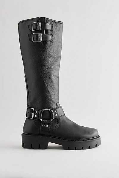 Next Forever Comfort® Kniehohe Bikerstiefel Schnalle Bikerboots (1-tlg) günstig online kaufen