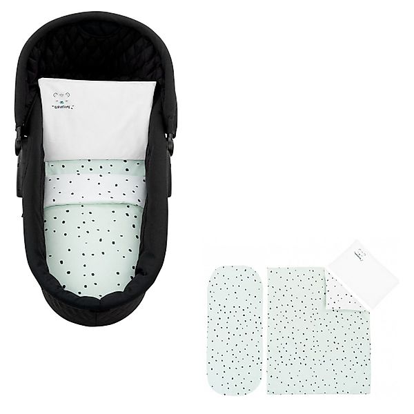 Kikkaboo Babybettwäsche Kinderwagen Bettwäsche-Set Bär, Baumwolle, günstig online kaufen