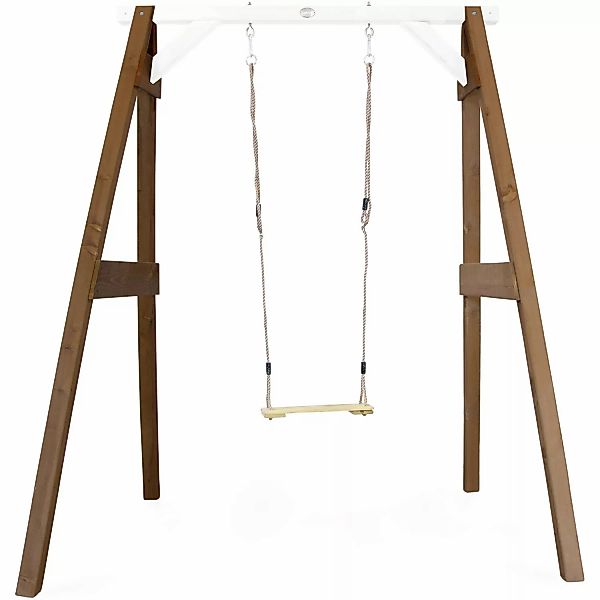 Axi Einzelschaukel Braun - Weiß 160 x 181 x 207 cm günstig online kaufen