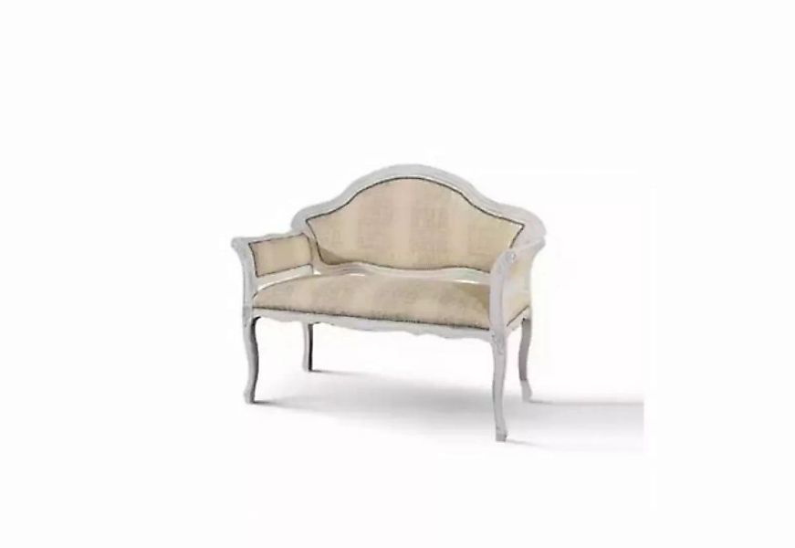 JVmoebel 2-Sitzer Beige 2 Sitzer Polster Sofa Textil Stoff Couchen Klassisc günstig online kaufen
