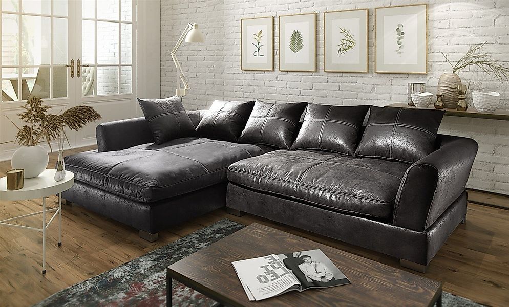 Fun Möbel Ecksofa Couchgarnitur TIZIAN L-Form günstig online kaufen