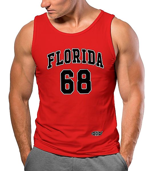 Neverless Tanktop Herren Tank-Top Print Florida günstig online kaufen