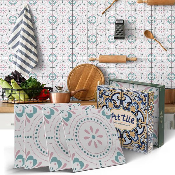 Coonoor Fliesenaufkleber Küchenfliesenaufkleber, wasserdichte Fliesenaufkle günstig online kaufen