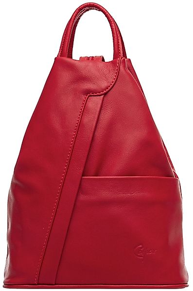 Caspar Cityrucksack 2in1 sportliche Leder Schultertasche günstig online kaufen