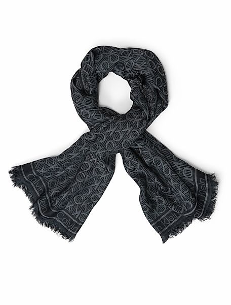 Calvin Klein Modeschal "Monogram Jaquard Schal" Mit Markenlogoprint günstig online kaufen