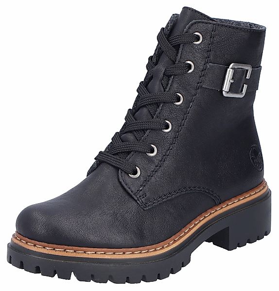 Rieker Schnürboots, Winterstiefel, Boots mit kontrastfarbener Rahmennaht günstig online kaufen