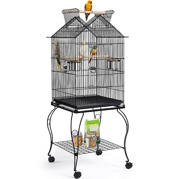 Yaheetech Vogelkäfig, Vogelvoliere auf Rollständer Vogelhaus günstig online kaufen