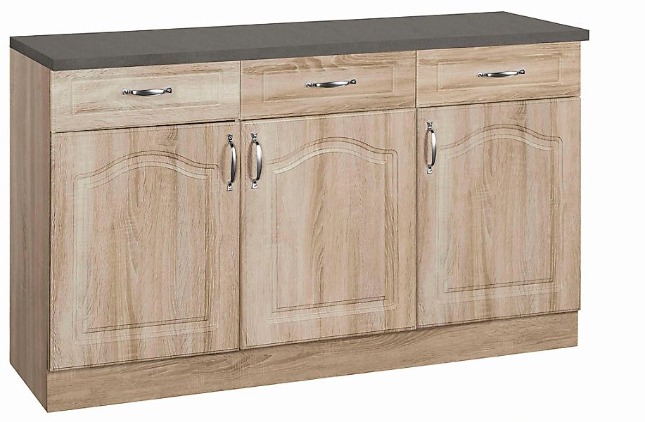 wiho Küchen Unterschrank "Linz", 120 cm breit, in Landhaus-Optik günstig online kaufen