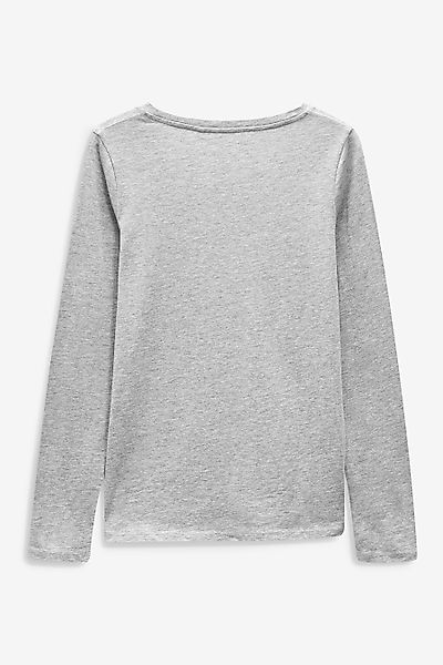 Next Langarmshirt Langarm-Rundhalsoberteil aus 100 % Baumwolle günstig online kaufen