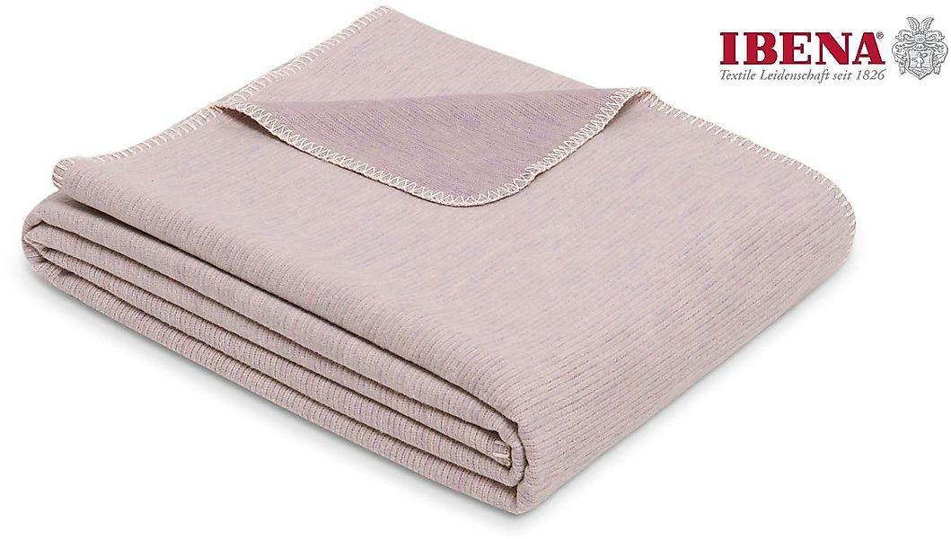 IBENA Wohndecke »Wohndecke Lausanne«, in schlichtem Melange-Look günstig online kaufen