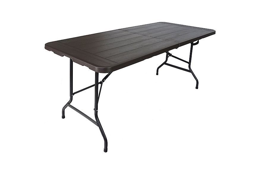 TRUTZHOLM Bierzeltgarnitur Buffettisch Klapptisch 180 x 75 cm Holzoptik kla günstig online kaufen
