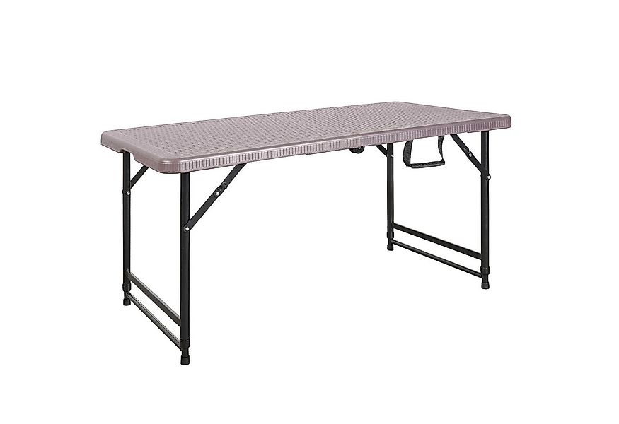 Kubus Campingtisch Klapptisch Lumo, Höhenverstellbar und Wetterfest, 120 x günstig online kaufen