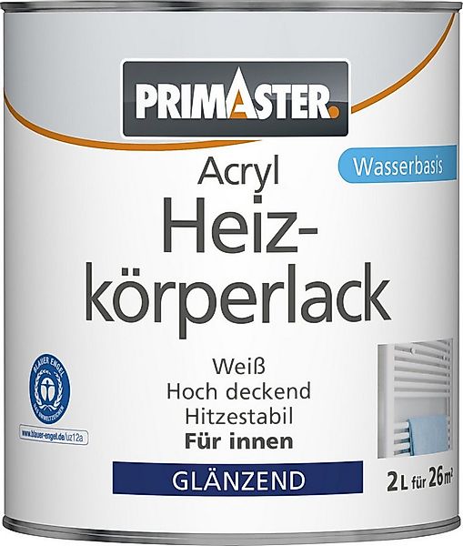 Primaster Heizkörperlack Primaster Acryl Heizkörperlack 2 L weiß glänzend günstig online kaufen