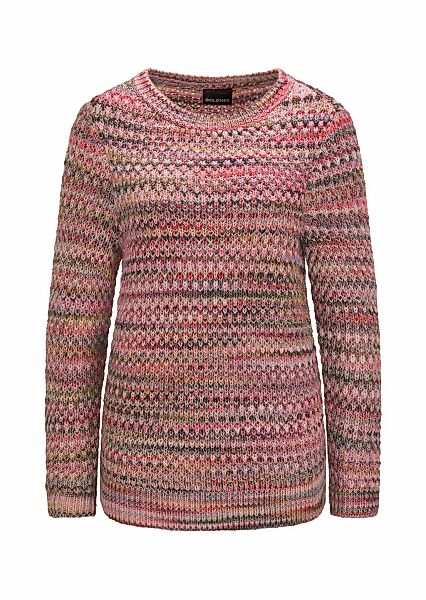 GOLDNER Rundhalspullover "Baumwoll-Pullover in Multicolor" Rundhalsausschni günstig online kaufen