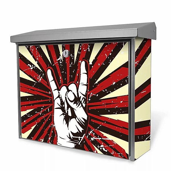 Banjado Briefkasten Edelstahl 38.5x31.5x12cm Ohne Zeitungsfach Inkl. Montag günstig online kaufen