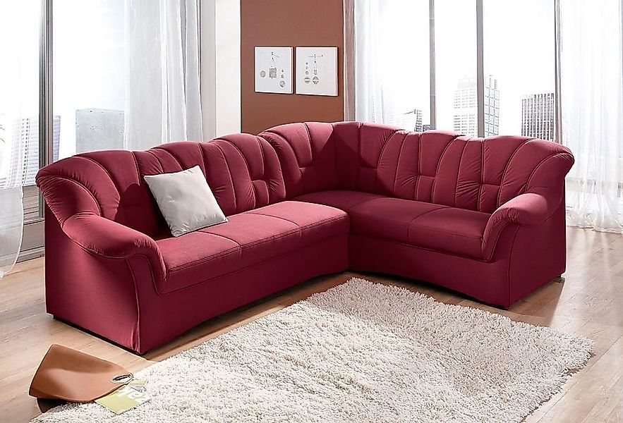 DOMO collection Ecksofa Papenburg B/T/H: 242/190/84 cm L-Form, wahlweise mi günstig online kaufen