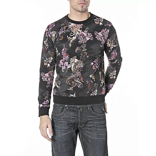 Replay M3548.000.73528 Sweatshirt XL Black / Natural / Orange / Violet günstig online kaufen
