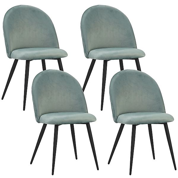 Albatros Esszimmerstuhl CAPO Samt 4er Set Türkis günstig online kaufen
