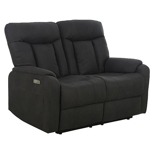 Femo Trade 2-Sitzer FM-3215, Anthrazit, Mikrofaser, USB-Anschluss, 1-motori günstig online kaufen