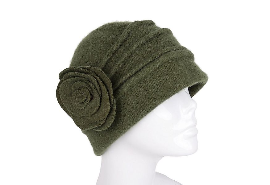 MIRROSI Filzhut Damen Wollfilzhut Wollhut mit Blumen 100% Schurwolle günstig online kaufen