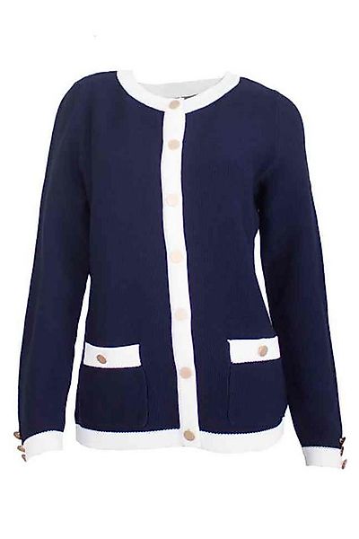 Passioni Cardigan in Marineblau mit Weißen Details günstig online kaufen